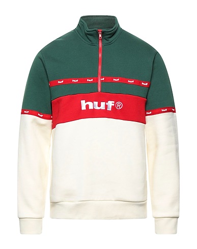 HUF Sweatshirt Dark green 80% Cotton, 20% Polyester