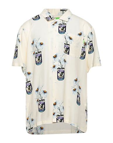 HUF Patterned shirt Ivory 100% Rayon