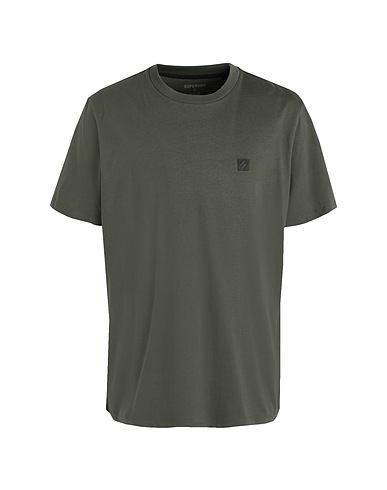 SUPERDRY Camiseta básica Verde militar 100% Algodón
