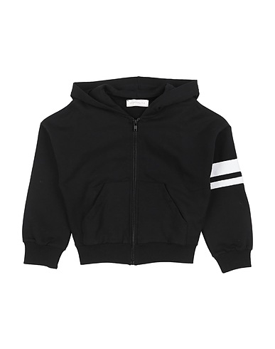 MONNALISA Sweatshirt Black 95% Cotton, 5% Elastane