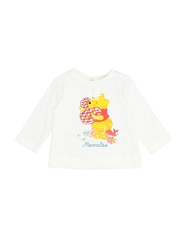MONNALISA T-shirt Ivory 100% Cotton