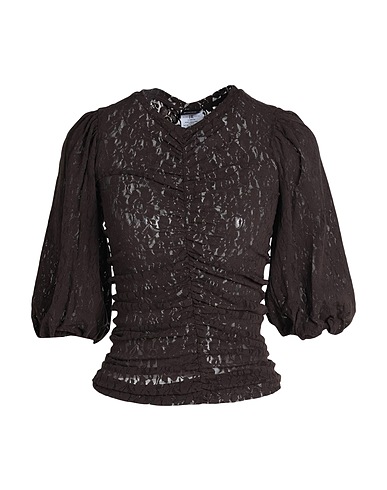 PINKO Evening top Dark brown 100% Polyamide