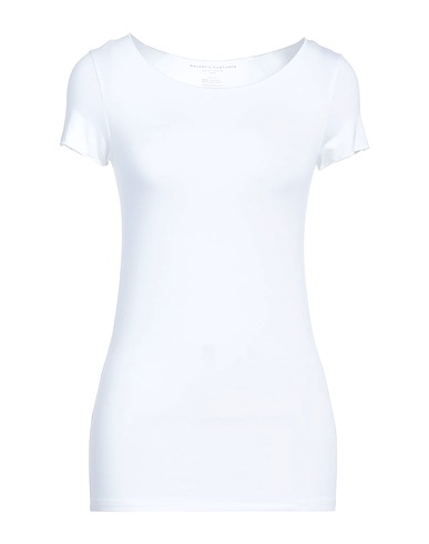 MAJESTIC FILATURES Basic T-Shirt White 94% Viscose, 6% Elastane
