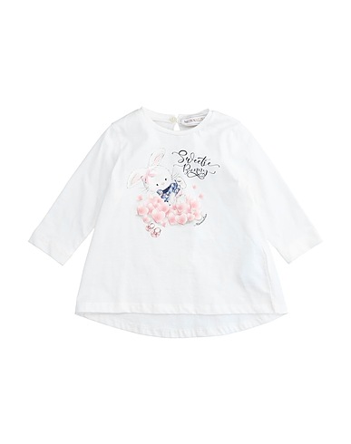 MONNALISA T-shirt Blanc 100% Coton
