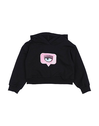 CHIARA FERRAGNI Sweatshirt Black 95% Cotton, 5% Elastane
