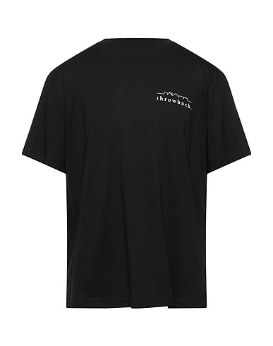 THROWBACK. T-Shirt Schwarz 100% Baumwolle