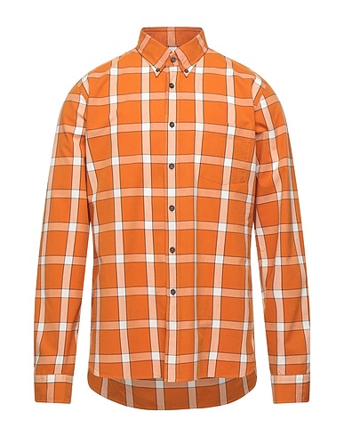 XACUS Checked shirt Tan 100% Cotton