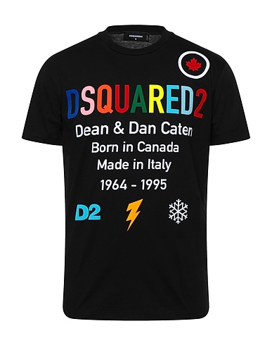 DSQUARED2 T-shirt Black 100% Cotton