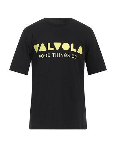 VALVOLA. T-shirt Black 100% Cotton
