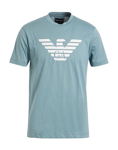 EMPORIO ARMANI T-shirt Sage green 100% Cotton