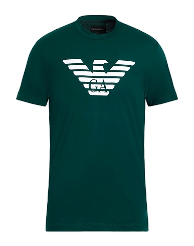 EMPORIO ARMANI T-shirt Emerald green 100% Cotton