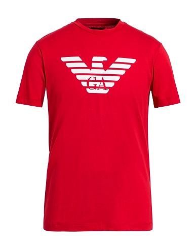 EMPORIO ARMANI T-shirt Rosso 100% Cotone