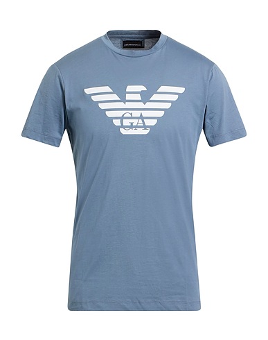 EMPORIO ARMANI T-shirt Slate blue 100% Cotton