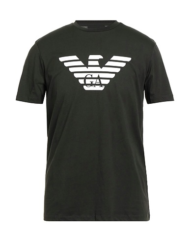 EMPORIO ARMANI T-shirt Military green 100% Cotton