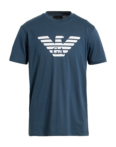 EMPORIO ARMANI T-shirt Verde petrolio 100% Cotone