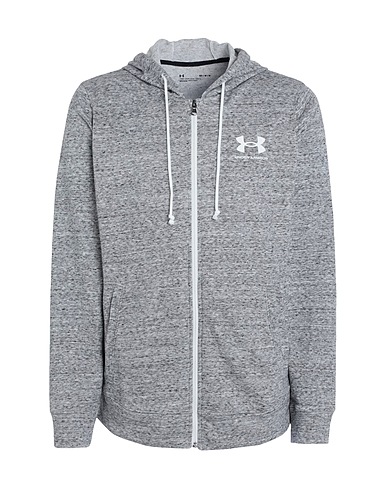 UNDER ARMOUR Felpa UA RIVAL TERRY LC FZ
 Grigio 80% Cotone, 20% Poliestere