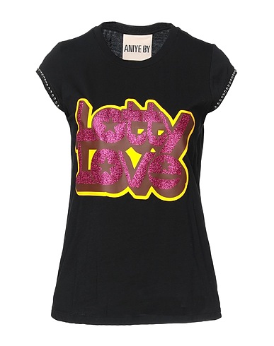 ANIYE BY T-Shirt Schwarz 100% Baumwolle