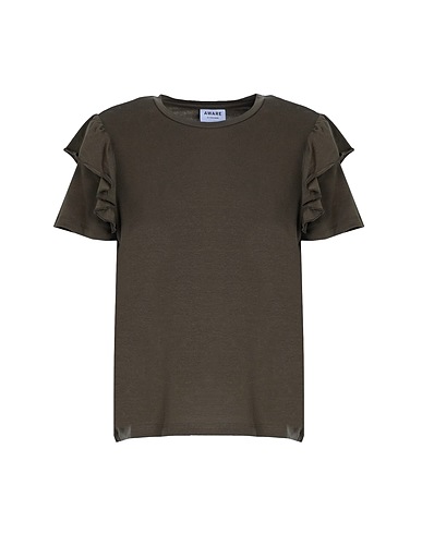 VERO MODA T-shirt Verde militare 95% Lyocell Tencel™, 5% Elastan
