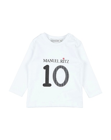 MANUEL RITZ Ｔシャツ ホワイト コットン 100%
