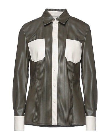 BEATRICE .B Patterned shirts & blouses Military green 50% Polyurethane, 50% Polyester