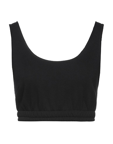 VERO MODA Top Nero 65% Cotone organico, 35% Poliestere
