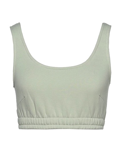 VERO MODA Top Verde chiaro 65% Cotone organico, 35% Poliestere