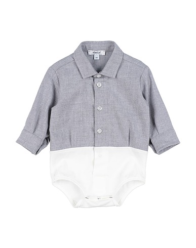 ALETTA Patterned shirt Grey 100% Cotton