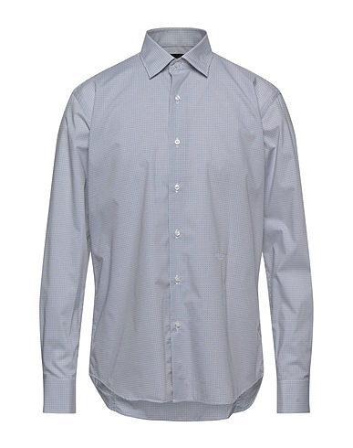 ERMANNO SCERVINO Patterned shirt White 97% Cotton, 3% Elastane