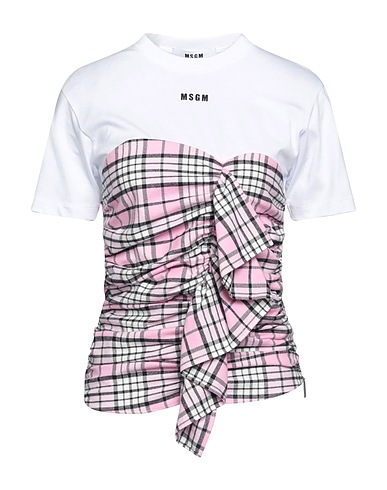 MSGM T-shirt White 100% Cotton