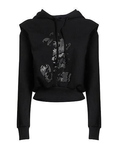 BRAND UNIQUE Hooded sweatshirt Black 100% Cotton