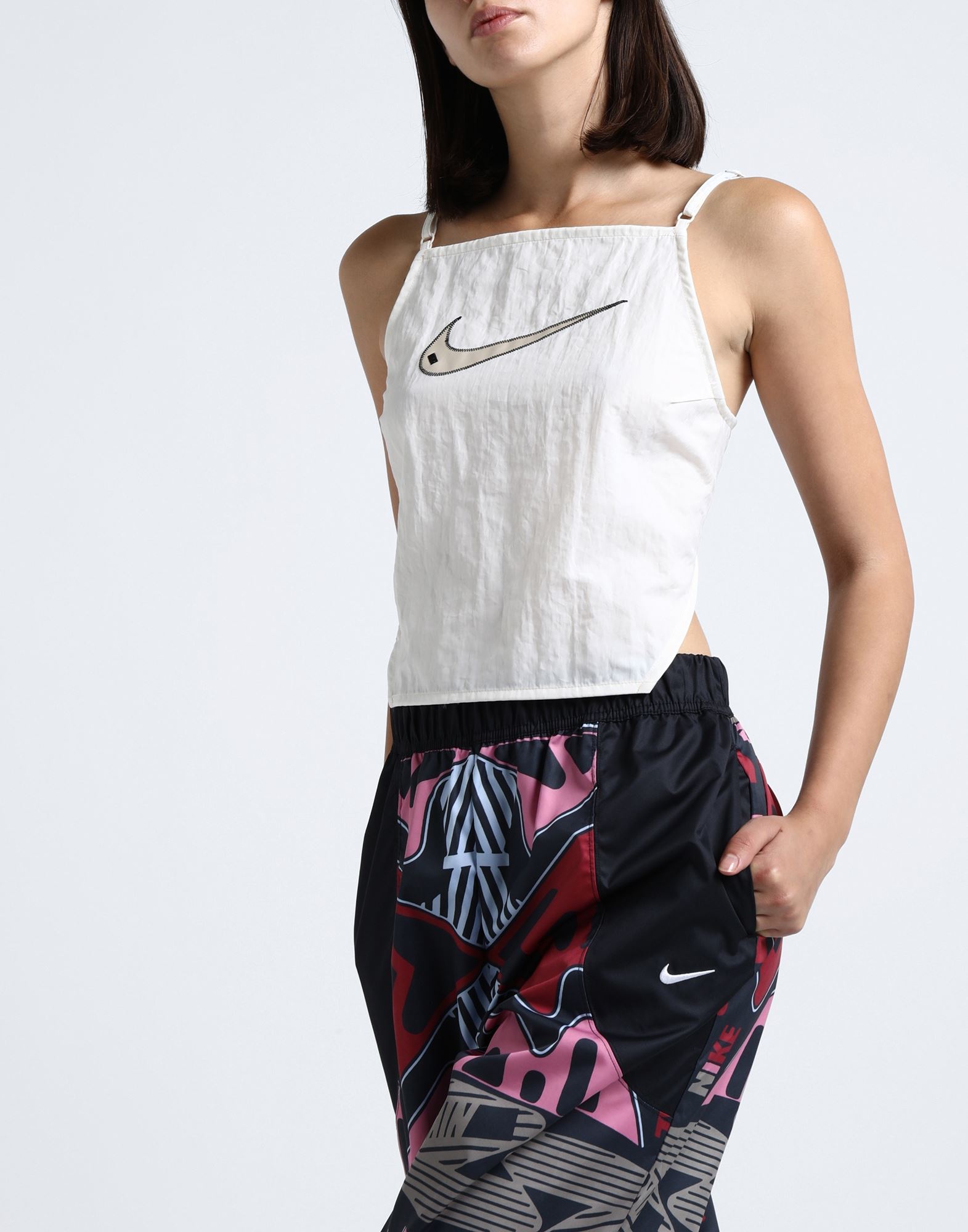 nike sportswear swoosh cropped tank top women's