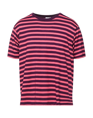 SAINT LAURENT T-shirt Burgundy 100% Cotton