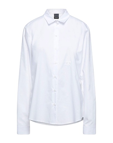 PINKO Solid colour shirts & blouses White 100% Cotton
