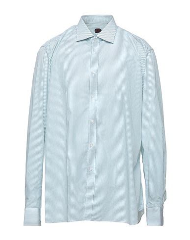 MP MASSIMO PIOMBO Striped shirt Green 100% Cotton
