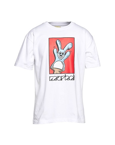 MARKET T-shirt BUNNY PUPPET PUFF T-SHIRT White 100% Cotton