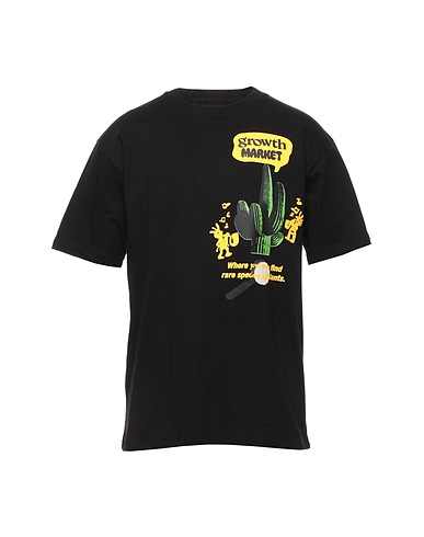MARKET T-shirt GROWTH MARKET T-SHIRT Nero 100% Cotone