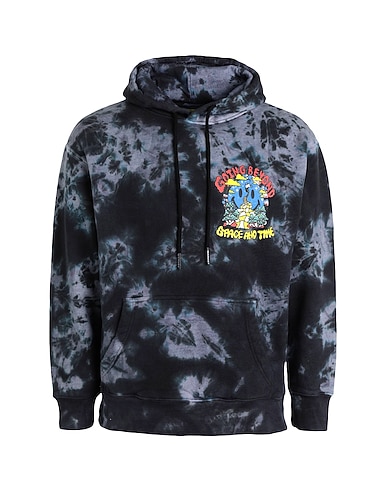 MARKET Hooded track jacket  SMILEY BEYOND SPACE AND TIME HOODIE Black 100% Cotton