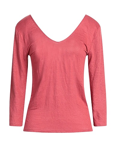 MAJESTIC FILATURES Basic T-shirt Antique rose 94% Linen, 6% Elastane