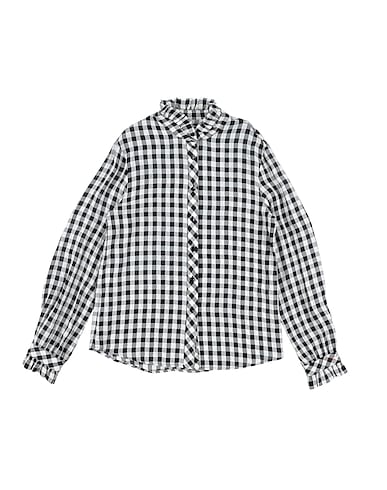 PHILOSOPHY di LORENZO SERAFINI Patterned shirts & blouses BIANCO 52% Acetate, 48% Viscose