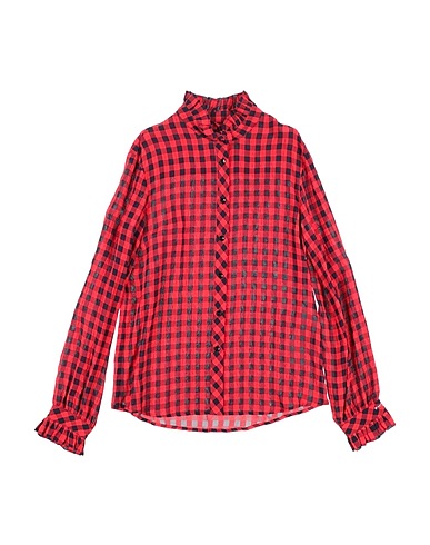 PHILOSOPHY di LORENZO SERAFINI Patterned shirts & blouses Red 52% Acetate, 48% Viscose
