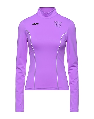 MSGM T-shirt Purple 91% Polyamide, 9% Elastane