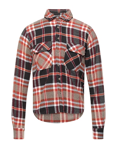 SCOUT Checked shirt Beige 70% Cotton, 20% Polyester, 10% Other Fibres