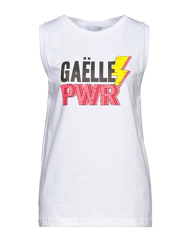 GAëLLE Paris Canotta Bianco 100% Cotone