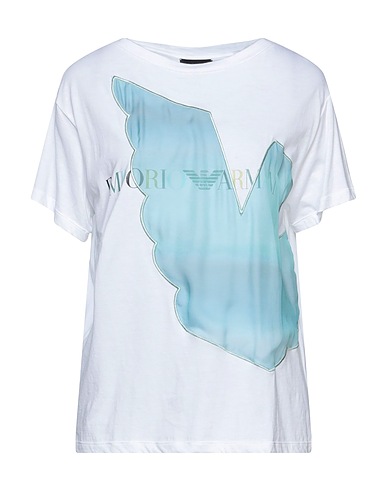 EMPORIO ARMANI T-shirt White 100% Cotton, Polyester