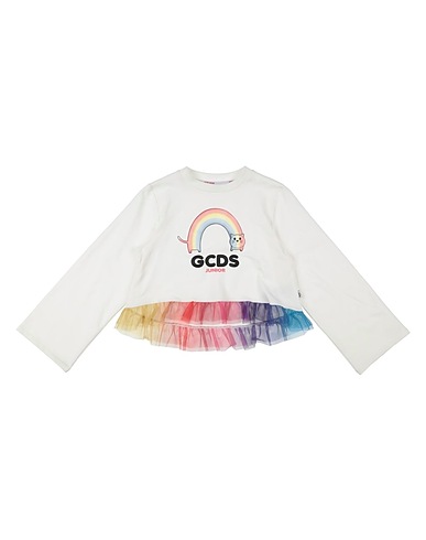 GCDS MINI Felpa Avorio 95% Cotone, 5% Elastan