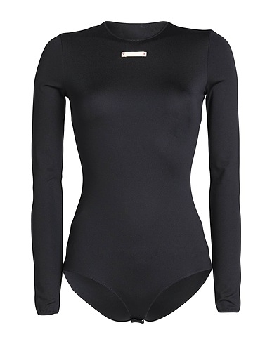 MAISON MARGIELA Bodysuit Black 85% Polyamide, 15% Elastane