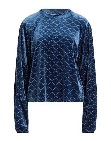 WEILI ZHENG Top Pastel blue 95% Polyester, 5% Elastane