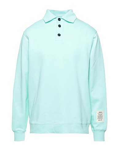 MSGM Sweatshirt Light green 100% Organic cotton