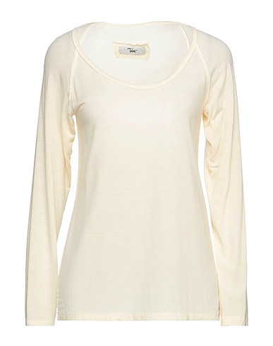 TADASHI T-shirt Avorio 95% Lana, 5% Elastan