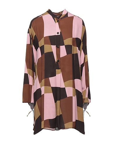 OTTOD'AME Checked shirt Pink 100% Viscose